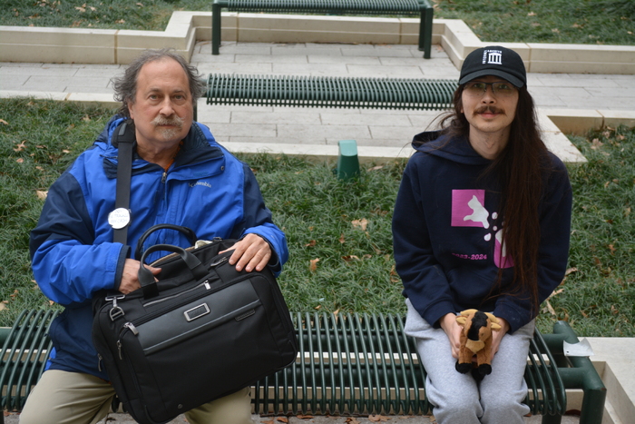 Me and Stallman outside Scheller